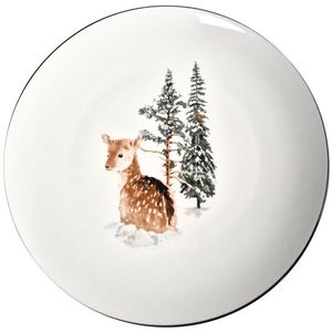 Porcelánový mělký talíř Winter Fawn, 27 x 2, 6 cm obraz