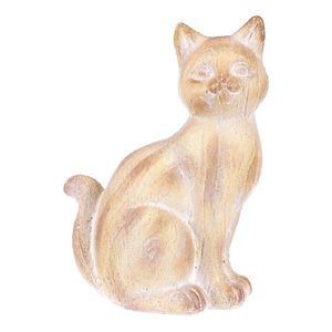 Zahradní dekorace soška Lady cat, polyresin, 19 x 12 x 26 cm obraz