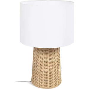 Stolní lampa v přírodní barvě s textilním stínidlem (výška 51 cm) Kimjit – Kave Home obraz