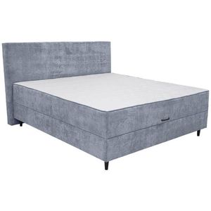 Hom`in POSTEL BOXSPRING, dřevo, textil, kompozitní dřevo, tmavě šedá obraz