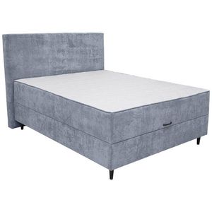 Hom`in POSTEL BOXSPRING, dřevo, textil, kompozitní dřevo, tmavě šedá obraz