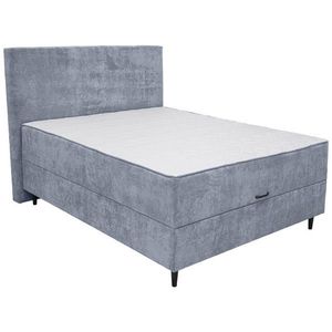 Hom`in POSTEL BOXSPRING, dřevo, textil, kompozitní dřevo, tmavě šedá obraz