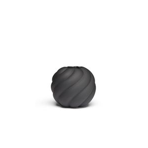 Váza Twist Ball, 12 cm, černá - COOEE obraz