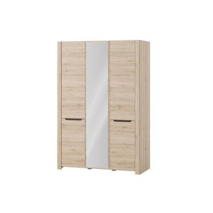 Szynaka Šatní skříň Desjo 06 140 cm se zrcadlem dub San Remo obraz