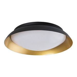 Rabalux Černo-zlaté stropní LED svítidlo Hafsa kulaté 400mm 24W 71187 obraz