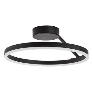 Rabalux Černé stropní LED svítidlo Isaure kulaté 400mm 24W CCT 71302 obraz