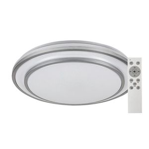 Rabalux Stříbrné stropní LED svítidlo Lupita kulaté 490mm 40W CCT s DO 2131 obraz