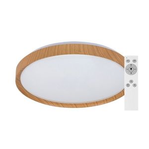 Rabalux Stropní LED svítidlo Sherwood s dekorem dřeva kulaté 490mm 50W CCT s DO 3500 obraz