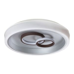 Rabalux Stříbrno-hnědé stropní LED svítidlo Portia kulaté 500mm 40W 3319 obraz