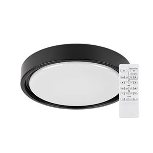 Rabalux Černé stropní LED svítidlo Foster kulaté 360mm 28W RGB+CCT s pohybovým čidlem a DO 3283 obraz