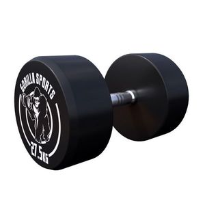 Gorilla Sports Jednoruční činky černo/bílé, 2 x 27, 5 kg obraz