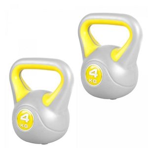 Gorilla Sports Sada Kettlebell činek, plast, 2 x 4 kg obraz