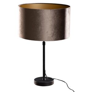 Stolní lampa černá ssametovým stínidlem zelená 35 cm - Parte obraz