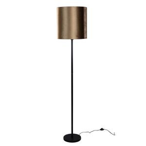 Stojací lampa černá ssametovým stínidlem bronz 40 cm - Simplo obraz