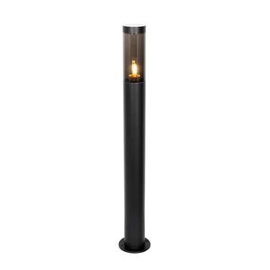 Moderní černá venkovní sloupková lampa 80 cm IP44 - Rox obraz