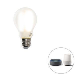 Smart E27 stmívatelná v Kelvinech LED žárovka A60 matná 7W 806 lm 1800-4000K obraz