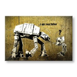 Obraz na plátně STREET ART – BANKSY Sleva 60% 20X30 cm obraz