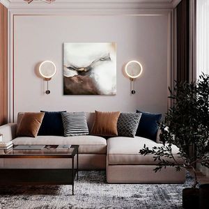 Obrazy na plátně - PREMIUM ART - Abstract Fogged Shield Sleva 60% 90X90 cm obraz