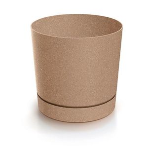 Prosperplast Květináč TUBOS P ECO WOOD světle hnědý matný, varianta 10, 8 cm obraz