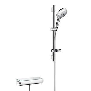 HANSGROHE Raindance Select S Sprchový set s termostatem, 15 cm, 3 proudy, bílá/chrom 27036400 obraz