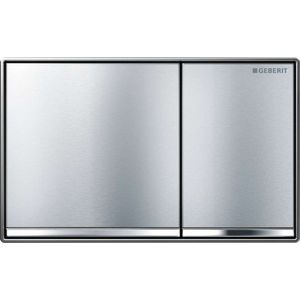 GEBERIT Omega60 Ovládací tlačítko splachování, kartáčovaný chrom 115.081.GH.1 obraz