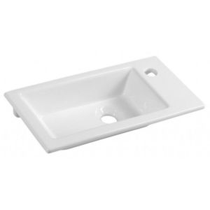 AQUALINE ZUNO 50 keramické umývátko nábytkové 50x25cm, bílá 9050 obraz