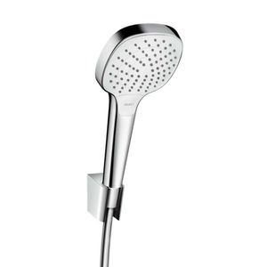 HANSGROHE Croma Select E Set sprchové hlavice, 3 proudy, držáku a hadice 1, 25 m, bílá/chrom 26425400 obraz