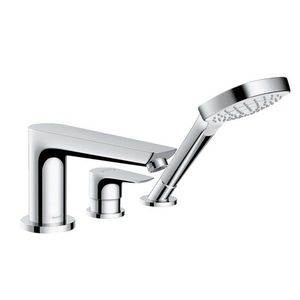 HANSGROHE Talis E Baterie na okraj vany, 3-otvorová instalace, chrom 71731000 obraz