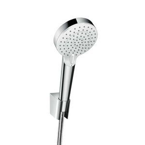 HANSGROHE Crometta Set sprchové hlavice, 2 proudy, držáku a hadice, EcoSmart, bílá/chrom 26693400 obraz