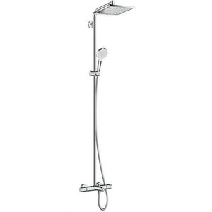 HANSGROHE Crometta Set Showerpipe E 240 s vanovým termostatem, 2 proudy, chrom 27298000 obraz