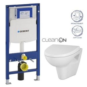 GEBERIT Duofix bez tlačítka + WC CERSANIT CLEANON PARVA + SEDÁTKO 111.300.00.5 PA1 obraz