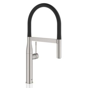 GROHE Essence Dřezová baterie s flexibilním ramenem s přepínačem, supersteel 30294DC0 obraz