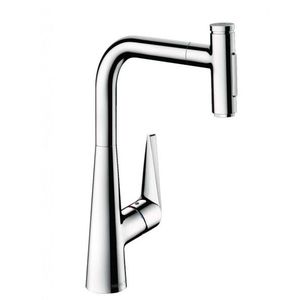 HANSGROHE Talis Select M51 Dřezová baterie M5117-H300 s výsuvnou sprškou, sBOX, chrom 73867000 obraz