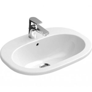 VILLEROY & BOCH O.novo Umyvadlo zápustné 56x41 cm, s přepadem, otvor pro baterii, alpská bílá 41615601 obraz