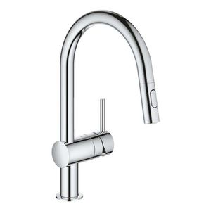 GROHE Minta Dřezová baterie s výsuvnou sprškou, chrom 32321002 obraz