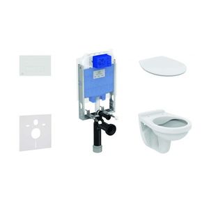 IDEAL STANDARD ProSys Set předstěnové instalace, klozet Alpha se sedátkem, tlačítko Oleas M2, SoftClose, bílá ProSys80M SP109 obraz