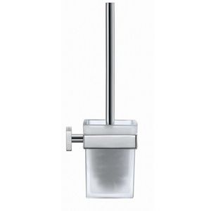 DURAVIT Karree WC štětka nástěnná s držákem, chrom/mléčné sklo 0099571000 obraz