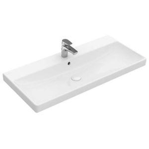 VILLEROY & BOCH Avento Umyvadlo nábytkové 80x47 cm, s přepadem, otvor pro baterii, CeramicPlus, alpská bílá 415680R1 obraz