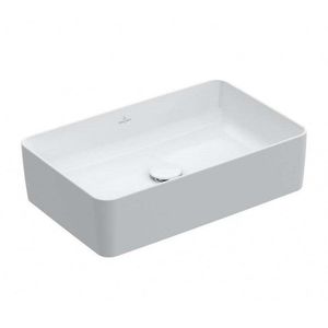 VILLEROY & BOCH Collaro Umyvadlo na desku, 56x36 cm, CeramicPlus, Stone White 4A2056RW obraz