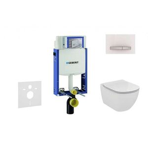 GEBERIT Kombifix Modul pro závěsné WC s tlačítkem Sigma50, alpská bílá + Ideal Standard Tesi WC a sedátko 110.302.00.5 NF8 obraz