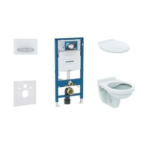 GEBERIT Duofix Set předstěnové instalace, klozet Alpha se sedátkem, tlačítko Sigma50, alpská bílá 111.300.00.5 NR8 obraz