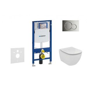 GEBERIT Duofix Set předstěnové instalace, klozetu a sedátka Ideal Standard Tesi, tlačítka Sigma01, lesklý chrom 111.300.00.5 NF2 obraz