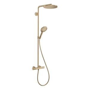 HANSGROHE Raindance Select S Sprchový set Showerpipe s termostatem, 3 proudy, kartáčovaný bronz 27633140 obraz