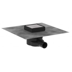 HANSGROHE RainDrain Point Podlahová vpust, 10x10 cm, kartáčovaná nerezová ocel 56247800 obraz