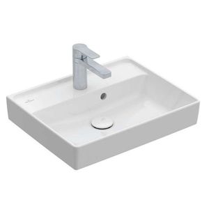 VILLEROY & BOCH Collaro Umývátko 50x40 cm, s přepadem, 1 otvor pro baterii, alpská bílá 43345001 obraz