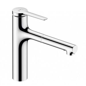 HANSGROHE Zesis M33 Dřezová baterie s výsuvnou sprškou, chrom 74822000 obraz