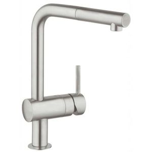 GROHE Minta Dřezová baterie s výsuvnou koncovkou, supersteel 32168DC0 obraz