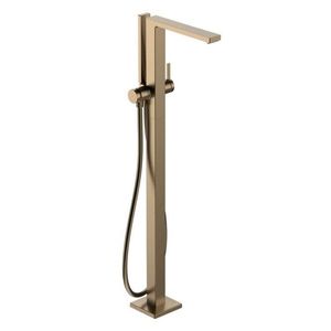 HANSGROHE Tecturis E Vanová baterie do podlahy, kartáčovaný bronz 73445140 obraz