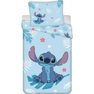 Modré bavlněné dětské povlečení na jednolůžko 140x200 cm Lilo and Stitch "Blue" – Jerry Fabrics obraz