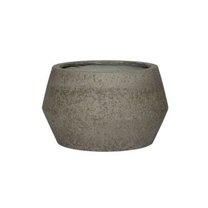 Květináč Harley Low, šedý diorit, více velkostí - Pottery Pots Velikost: L - ⌀ 53, v. 32 cm obraz